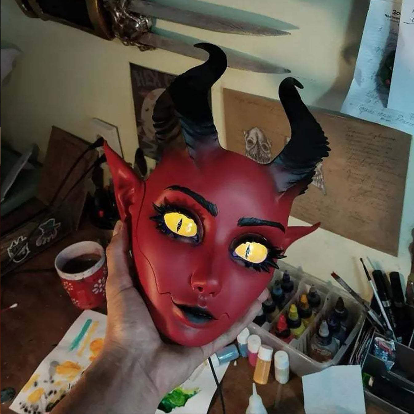 🔥Flash Sale 49% OFF -🔥Halloween 2025 Babydoll Mask🎃🎃